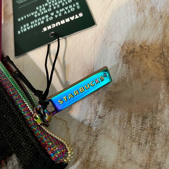 NWT Starbucks Iridescent Holiday 2020 Straw Set - Picture 3 of 4